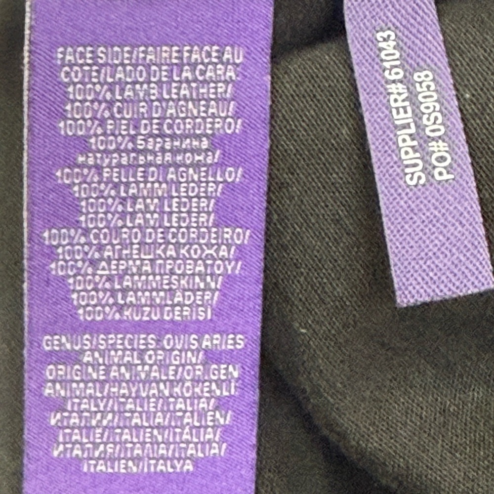 Ralph Lauren Purple Label Women The Lambskin Side-Zip Pant Leggings Made In USA - Picture 11 of 16